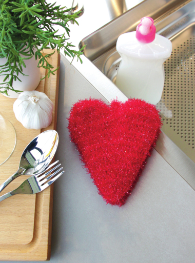 Funny Scrub Gehäkeltes Herz