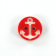 red, white | Button anchor 13 mm, red