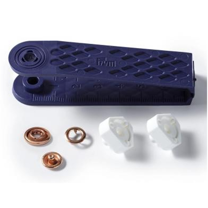10 Druckknöpfe Jersey, 10 mm, verkupfert