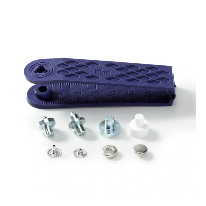 10 mini boutons pression, 8 mm, couleur argent
