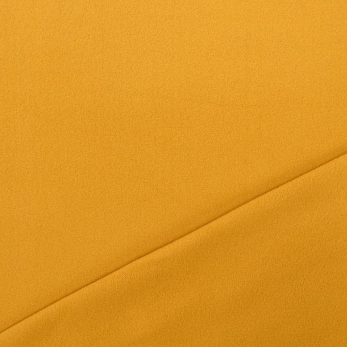 100% Katoenen fleece, mosterdgeel
