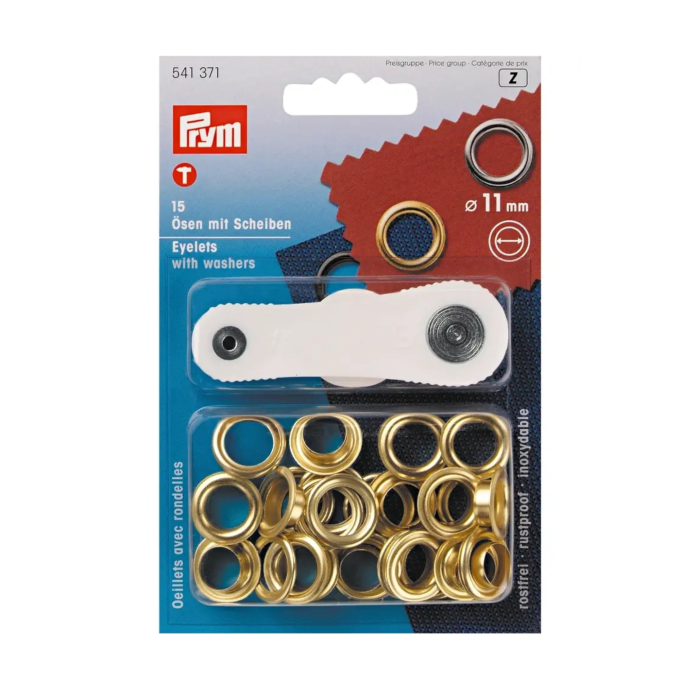 Ringen met schijven MS goudkleurig 11,0 mm