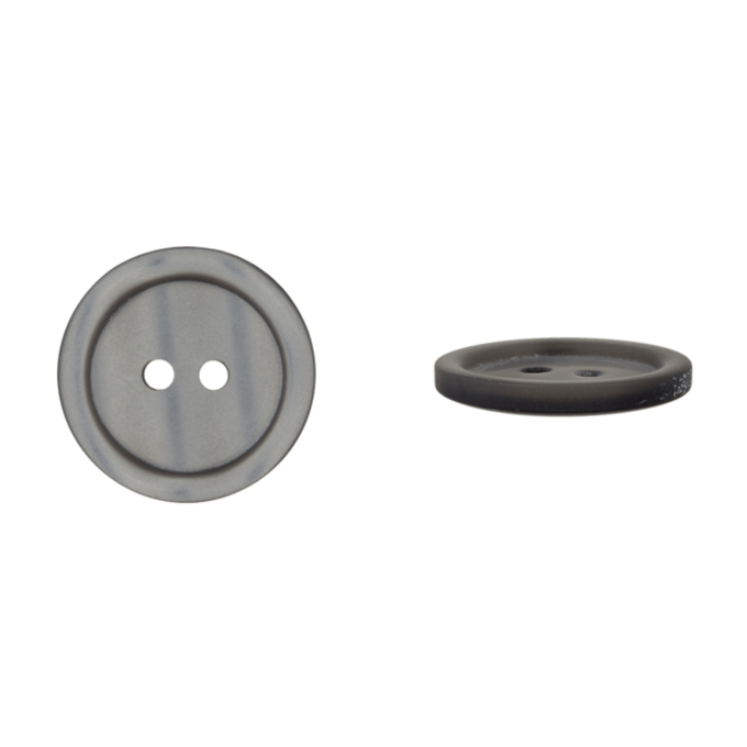 Bouton couture basic 11mm 2 trous, gris