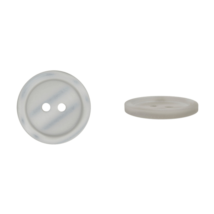 Bouton couture basic 11mm 2 trous, gris clair