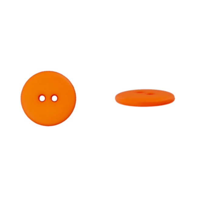 2-Gat-Knop Standard oranje, 15 mm /Stck.