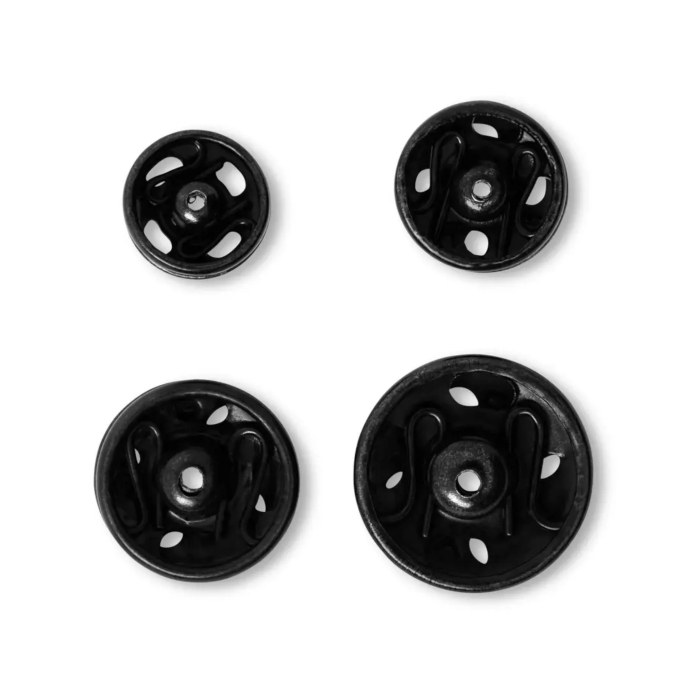 20 boutons pression Prym, 6-11 mm, noir