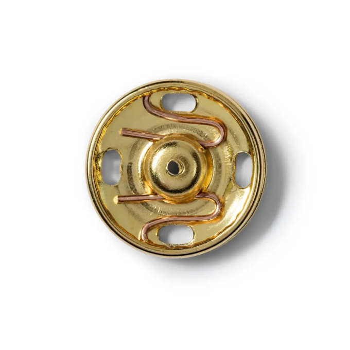Aannaaidrukknopen MS goudkleurig 21 mm