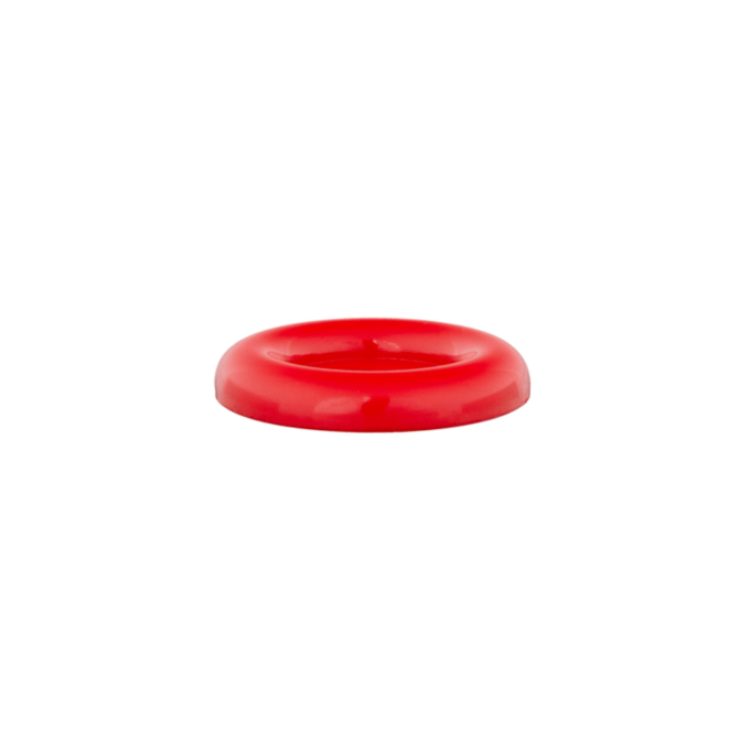 Bouton en plastique 4 trous carnaval, 51 mm, rouge