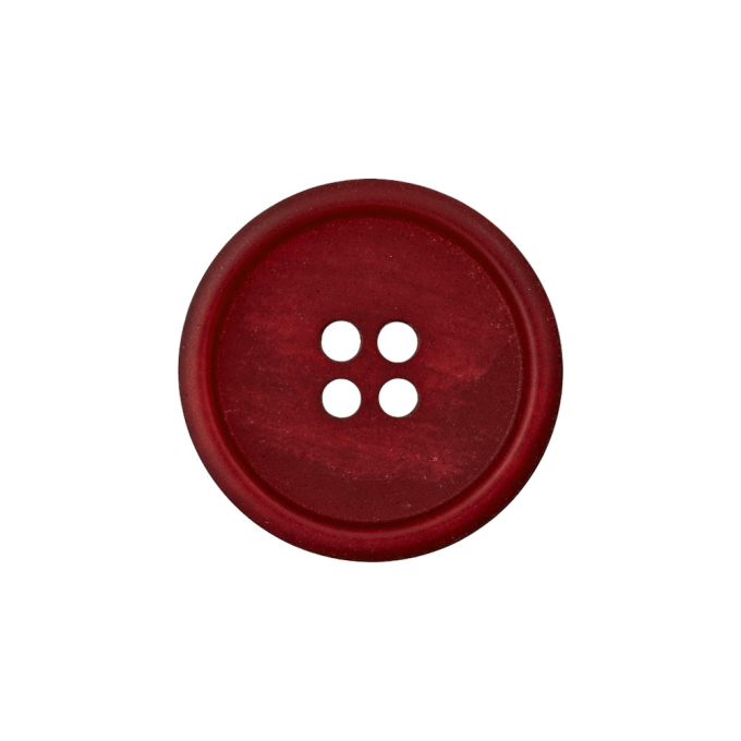 Bouton couture papier recyclé, 23 mm, rouge foncé