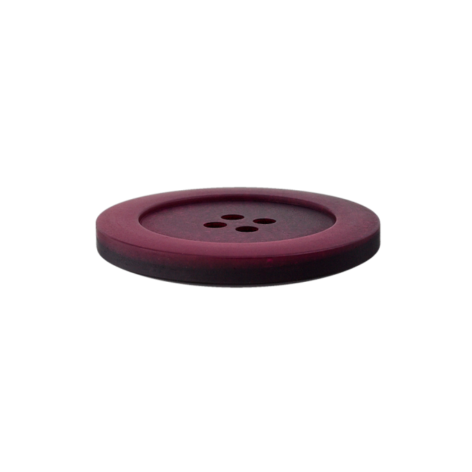 Bouton couture plastique chiné, 25 mm 4trous, baies (0058)