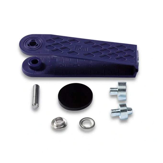 40 oeillets avec rondelles Prym, 5 mm, couleur argent