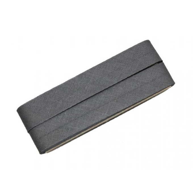5 m Baumwollschrägband grau (002)