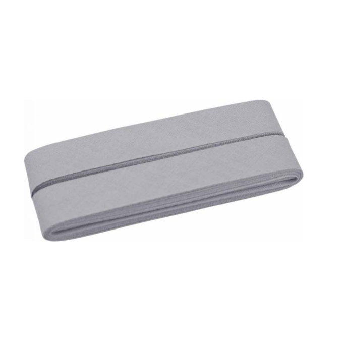 Biais couture coton 5m, gris clair (016)
