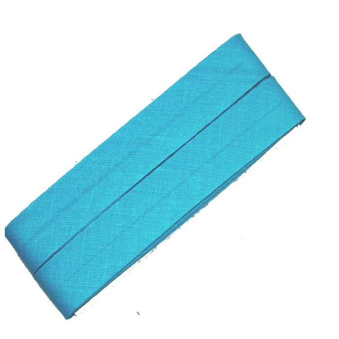 5 m Katoenen biaisband turquoise (298)