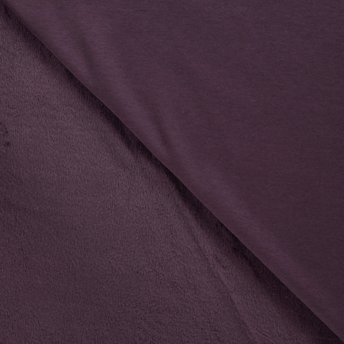 Alpenfleece sweatshirtstof, donkerpaars
