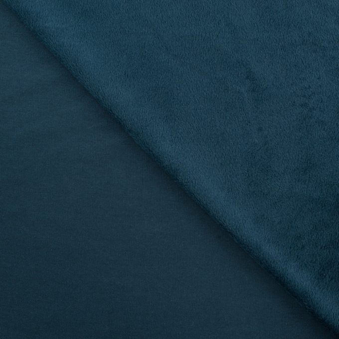 Alpenfleece sweatshirtstof, donkerpetrol