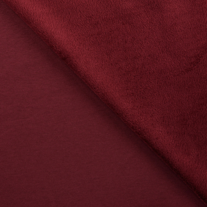 Alpenfleece / Kuschel-Sweatshirt, weinrot