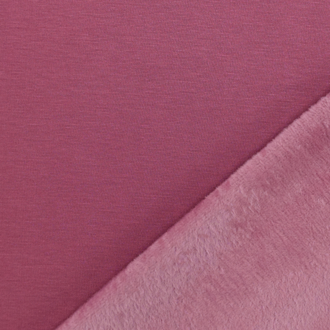 Alpenfleece / Sweat uni, malve
