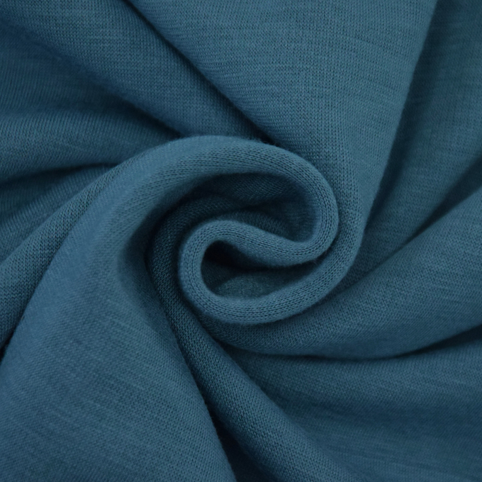 Alpenfleece / Sweat uni, rauchblau