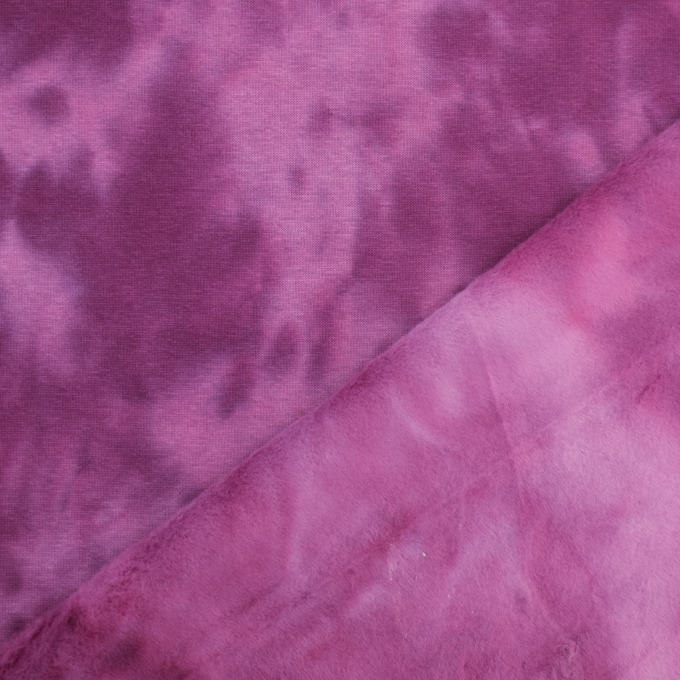 Tissu sweat polaire alpine Batik Tie dye, baie
