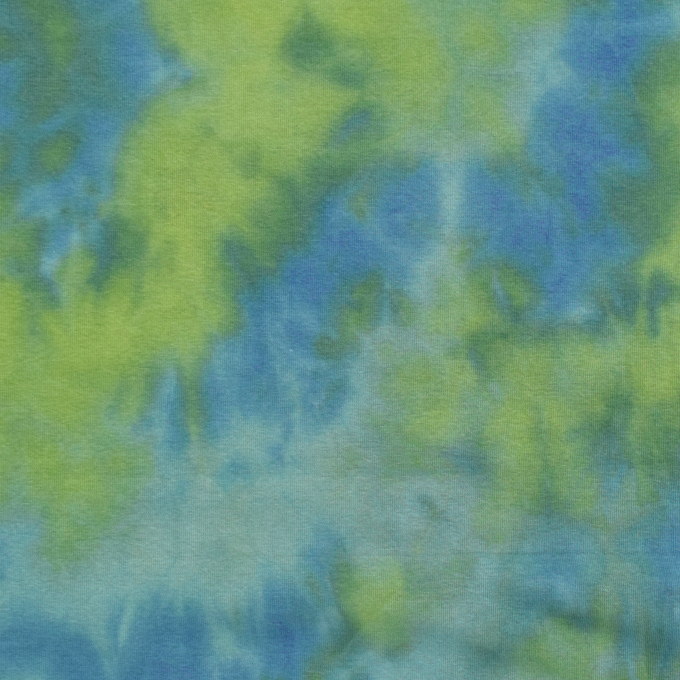 Alpenfleece sweatstof batik, groen