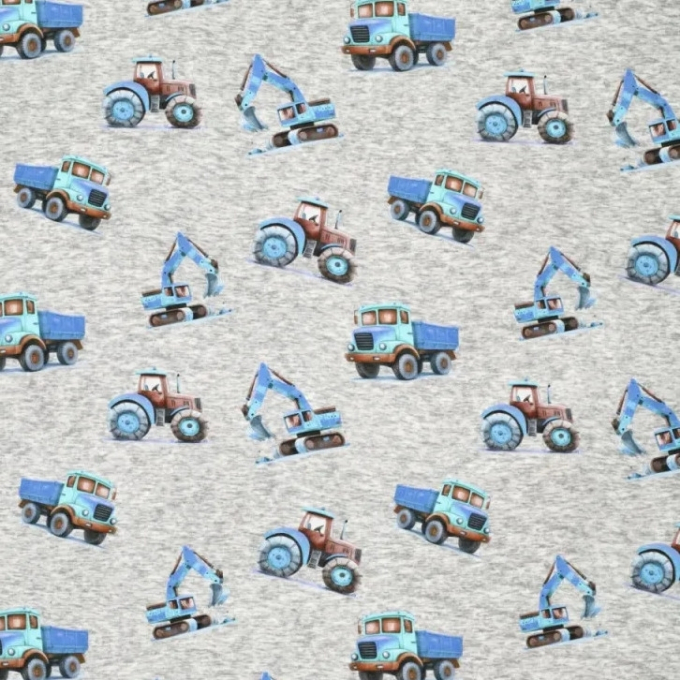 Alpenfleece Construction Site, grijs gemêleerd