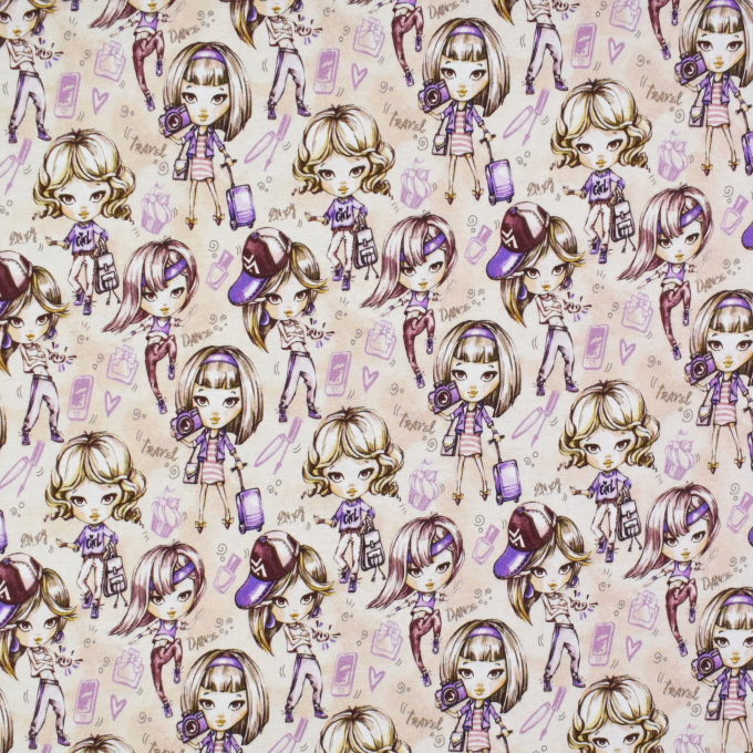 Alpenfleece sweat Cool Girls, beige