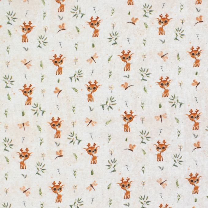 Alpenfleece Cute Deer, creme