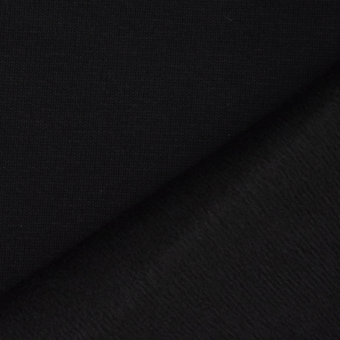Tissu sweat polaire alpine Flo, noir