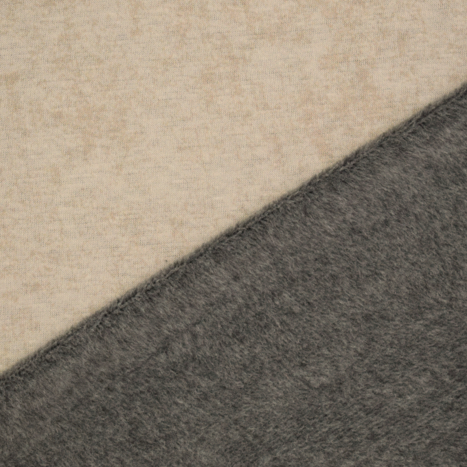 Alpenfleece sweatstof Melange, beige