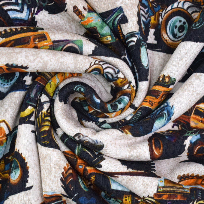 Alpenfleece sweat Monstertrucks, beige