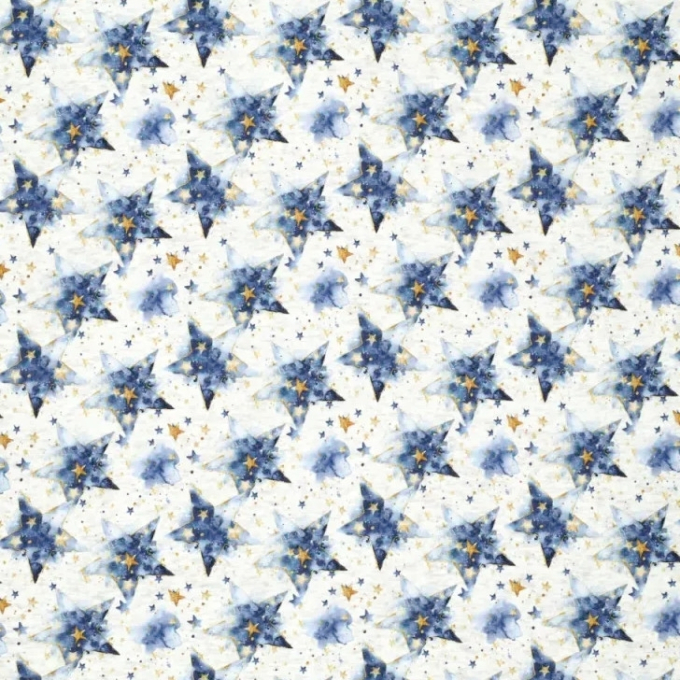 Alpenfleece Stars, ecru gemêleerd