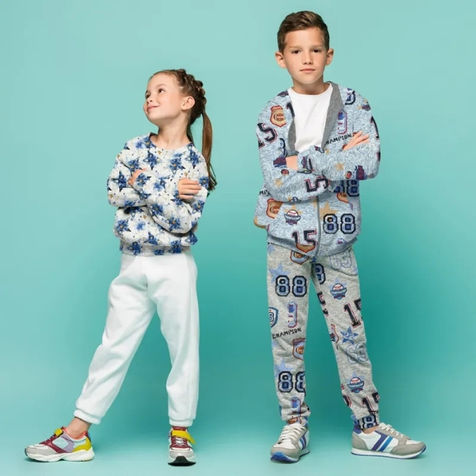 Alpenfleece Stars, ecru gemêleerd