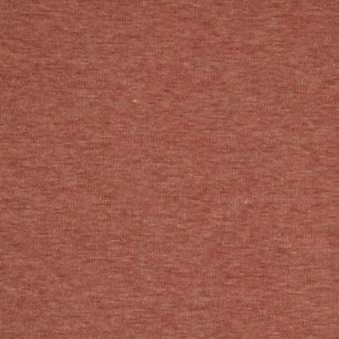 Tissu sweat polaire alpine Janine, terracotta chiné