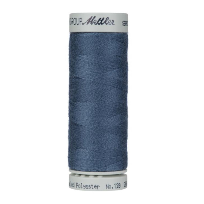 Amann Mettler Seracycle Nähgarn 120, taubenblau