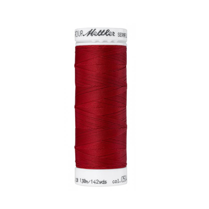 Amann Mettler Seraflex elastic garen 120, donkerrood
