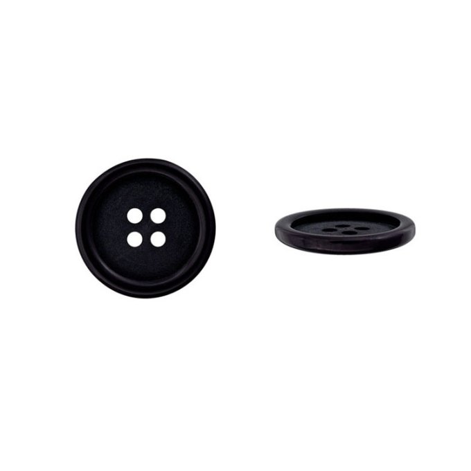 Suit-button, black 25 mm