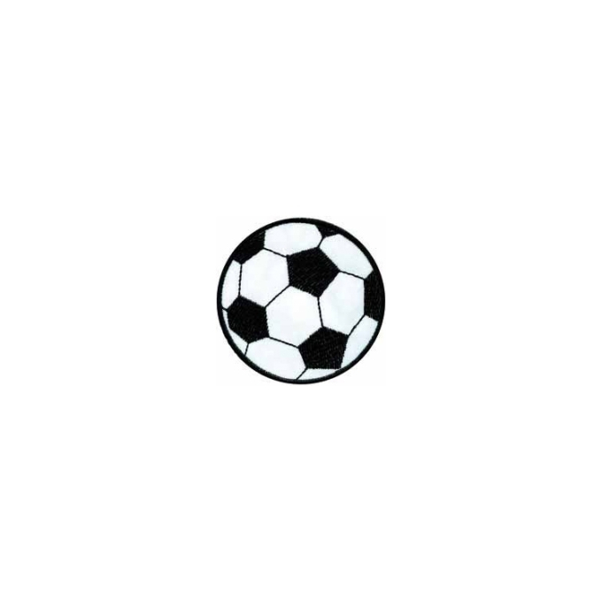 Schrijfmachine Zakenman maatschappij Applicatie voetbal, 6,5 cm, zwart / wit | Stoffen Hemmers