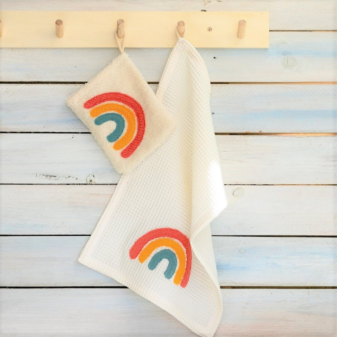 Patch écusson blason à imprimer pdf Arc-en-ciel & nuage von Lange Hand
