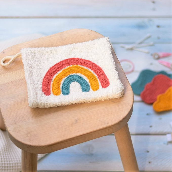 Patch écusson blason à imprimer pdf Arc-en-ciel & nuage von Lange Hand