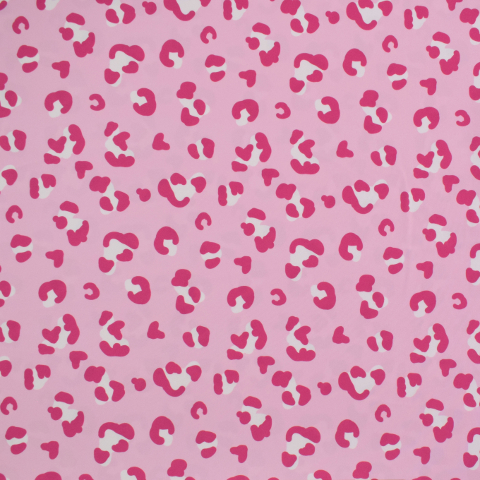 Badpakstof luipaard, roze