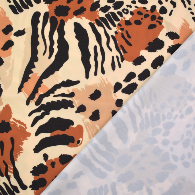 Swimsuit fabric safari, cream