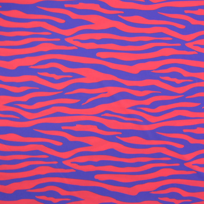 Swimsuit fabric tiger, bright pink