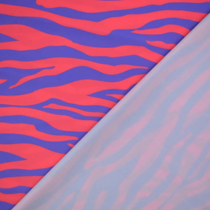 Swimsuit fabric tiger, bright pink