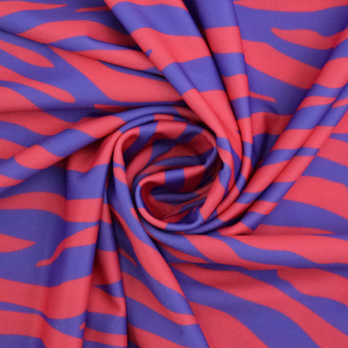 Swimsuit fabric tiger, bright pink