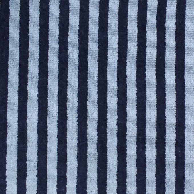 Bamboo badstof stripes, blauw