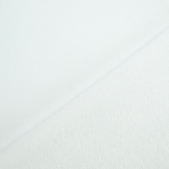 Tissu éponge bambou, blanc