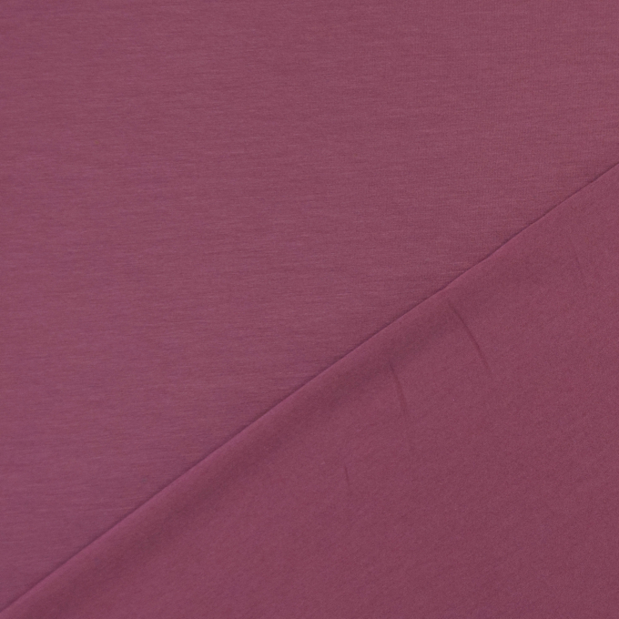 Bamboe jersey uni, bessenkleurig