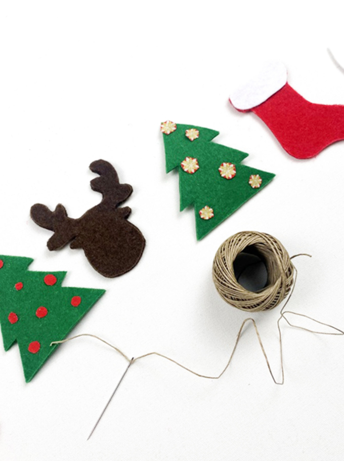 Craft felt red