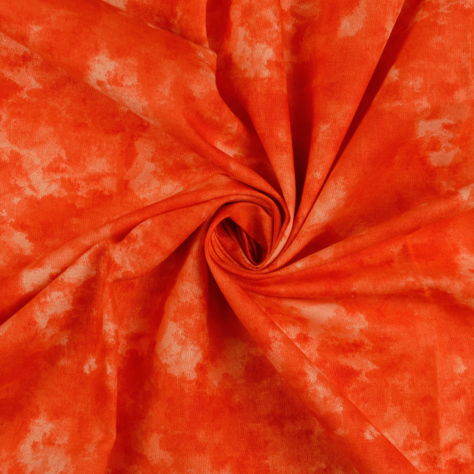 Baumwoll-Cretonne Batikoptik, orange